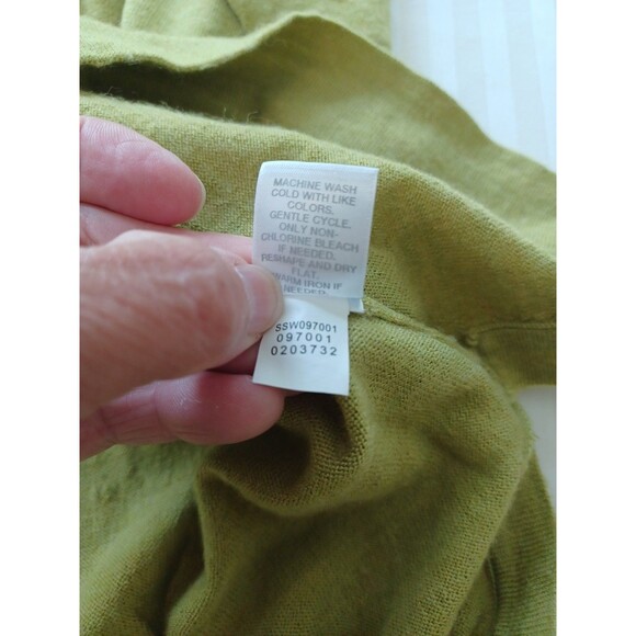 J. Jill merino wool tunic sweater M moss green minimalist classic Lagenlook - Picture 8 of 10
